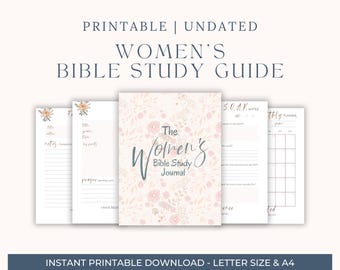 Bible Study Guide | Verse Mapping | Prayer Journal | Bible Study Printable | Printable Prayer Journal | Bible Study Template | Bible Study