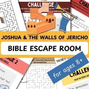 Christian Escape Room | Bible Escape Room for Kids | Christian Team Building Games | Classroom Escape Room | Christian Themed Escape Room