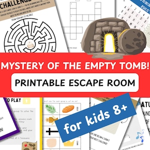 Christian Escape Room | Bible Escape Room for Kids | Christian Team Building Games | Classroom Escape Room | Easter Themed Escape Room