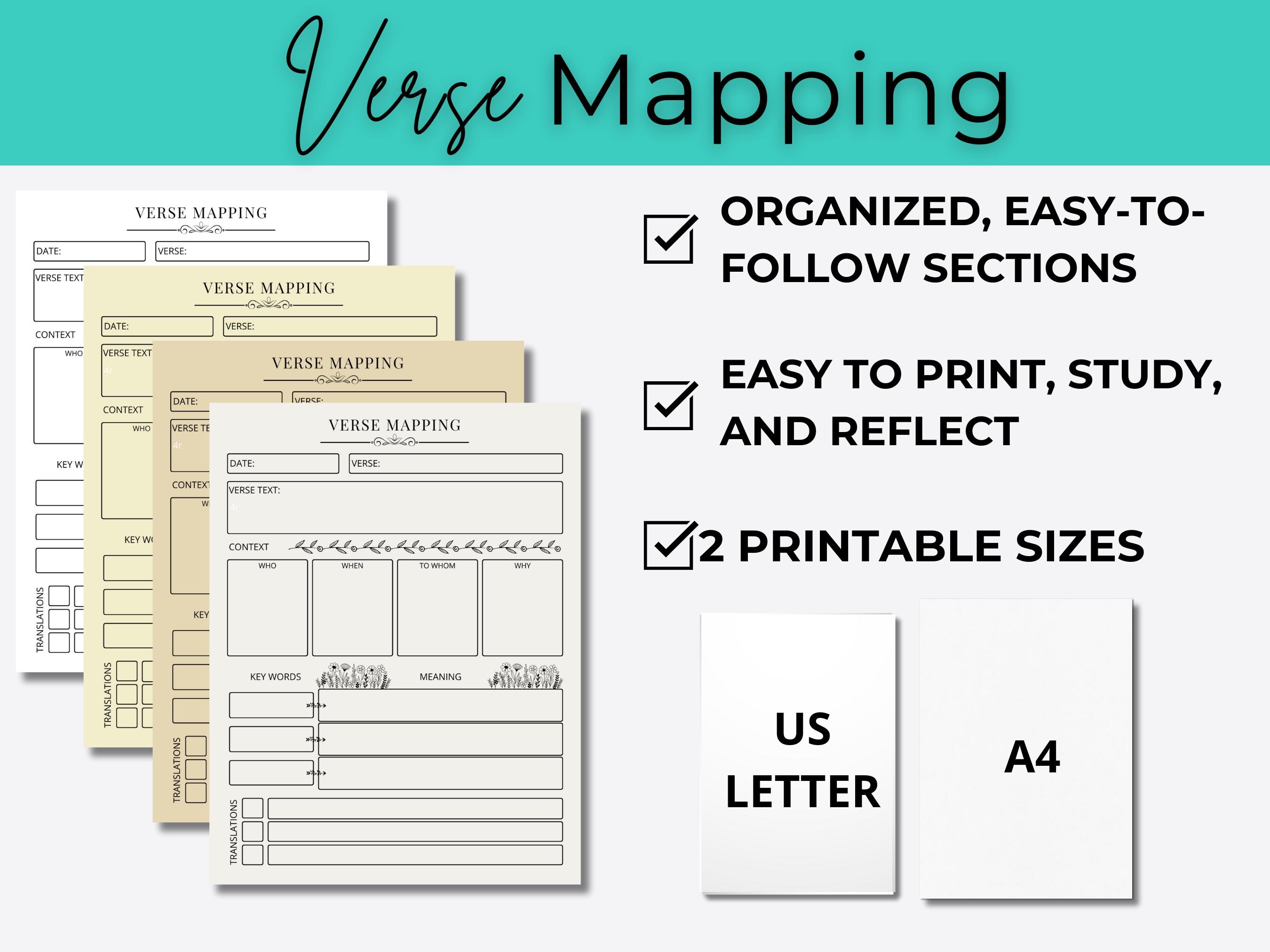 Verse Mapping | Bible Verse Mapping | Bible Study Guide | Bible Verse ...