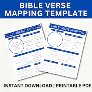 Verse Mapping | Bible Study Printable | Bible Study Template | Bible Verse Mapping | Bible Study Guide | Verse Mapping Template