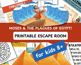 Christian Escape Room | Bible Escape Room for Kids | Christian Team Building Games | Classroom Escape Room | Egyptian Plagues Escape Room