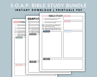 SOAP Bijbelstudie | In kaart brengen van bijbelteksten | Bijbelstudie afdrukbaar | Sjabloon Bijbelstudie | Bijbelstudiegids | Verstoewijzing