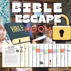 Christian Escape Room | Bible Escape Room for Kids | Christian Team Building | Classroom Escape Room | Christian Themed Escape Room