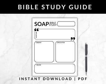 SOAP Bijbelstudie | Sjabloon Bijbelstudie | Verstoewijzing |  Bijbelstudiegids | Verstoewijzingssjabloon | Bijbelstudie afdrukbaar