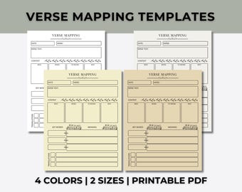 Verse Mapping | Bible Verse Mapping | Verse Mapping Template | Bible Study Guide | Bible Verse Mapping | Verse Mapping Journal | Bible Study