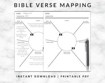 Verszuordnung | Bibelverszuordnung | Vers-Zuordnungsvorlage | Anleitung zum Bibellehre | Bibelverszuordnung | Verse Kartierung Notizbuch | Bibelarbeit