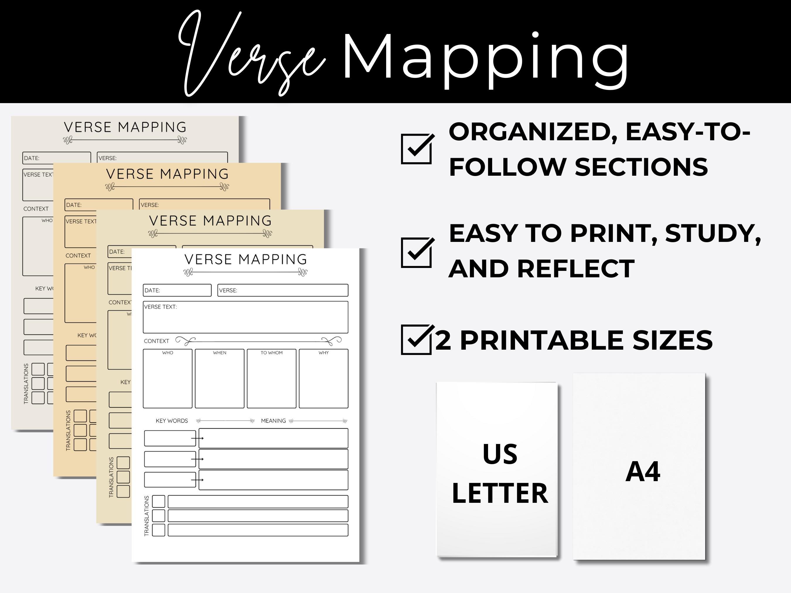 Verse Mapping | Bible Verse Mapping | Bible Study Guide | Bible Study ...