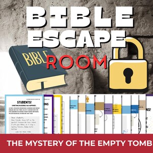 Christian Escape Room | Bible Escape Room for Kids | Christian Team Building | Classroom Escape Room | Easter Themed Escape Room