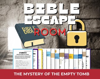 Christian Escape Room | Bible Escape Room for Kids | Christian Team Building | Classroom Escape Room | Easter Themed Escape Room