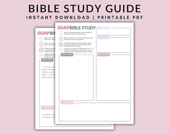 Bible Study Guide | Verse Mapping | Bible Study Template | SOAP Bible Study | SOAP Verse Mapping | Bible Study Tool | Bible Study Download