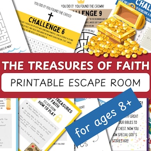 Christian Escape Room | Bible Escape Room for Kids | Christian Team Building Games | Classroom Escape Room | Christian Themed Escape Room