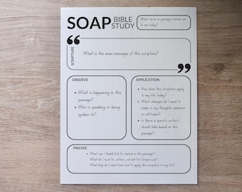 Bible Study Guide | Verse Mapping | Bible Study Template | Sermon Notes | Bible Verse Mapping | SOAP Verse Mapping | SOAP Bible Study