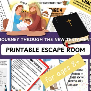 Christian Escape Room for Kids | Bible Escape Room for Kids | Christian Team Building | Classroom Escape Room | New Testament Bible Lesson