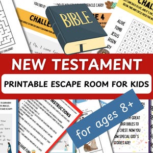 Bible Escape Room for Kids | New Testament Escape Room | Classroom Escape Room for Kids | Christian Team Building Games | Sunday School Game