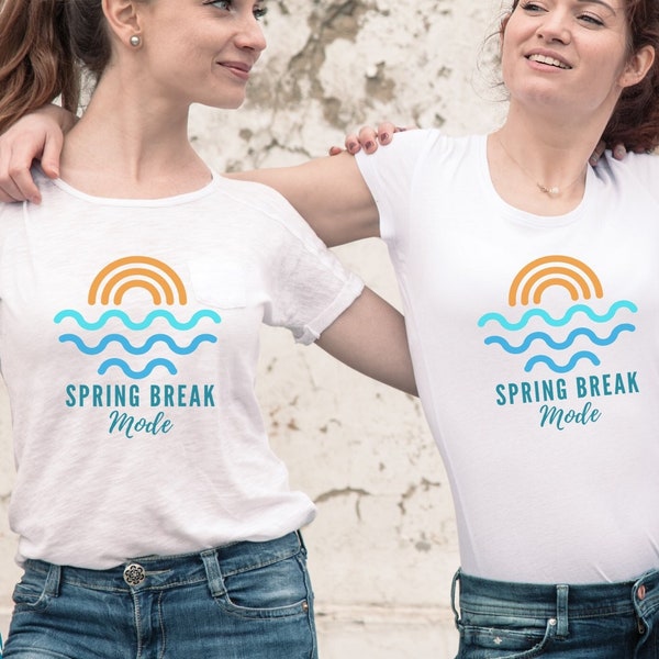 Spring Break Mode SVG | Spring Break Mode PNG, Digital Download, Instant Download, Spring Break Shirt png, Cricut file, Silhouette file