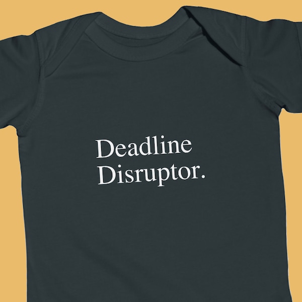 Journalism Baby Onesie: Deadline Disruptor