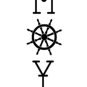 Ahoy Nautical Letters SIgn
