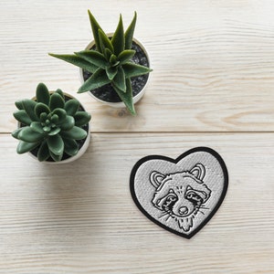 Love raccoons Embroidered patch