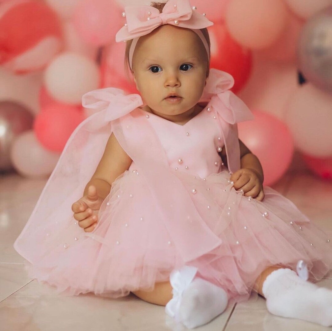 16 Color First Birthday Dress Baby Girl Dress Special Occasion Etsy