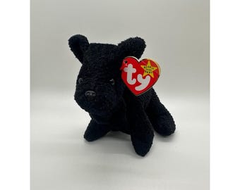 Vintage 1996 Beanie Baby Black Scottie Dog