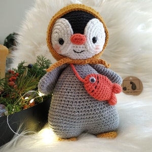 Handmade Amigurumi Penguin, Adorable Penguin Doll, Crochet Knitted Doll, Cute Gift for Penguin Lovers, Penguin Knit Doll, Mother&#39;s Day Gift