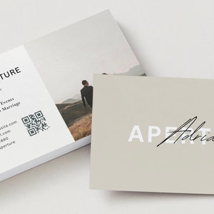 Fotografie Visitenkarte Sofortiger Download Canva Visitenkarte Minimalistisches Fotografen-Design für professionelles Netzwerken und Business Geschenke