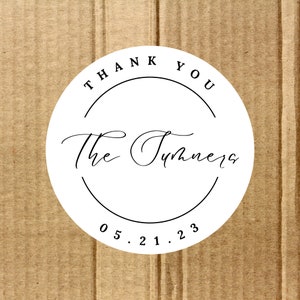 Wedding Stickers, Personalized Wedding, Favor Labels Thank You Stickers, Custom Labels, Personalised Wedding Stickers, Round Favor Sticker