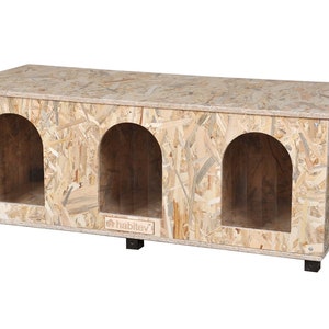 Natural Wood Cat, Bunny, Guinea House & Shelter, Indoor / Outdoor, Safe and Comfy