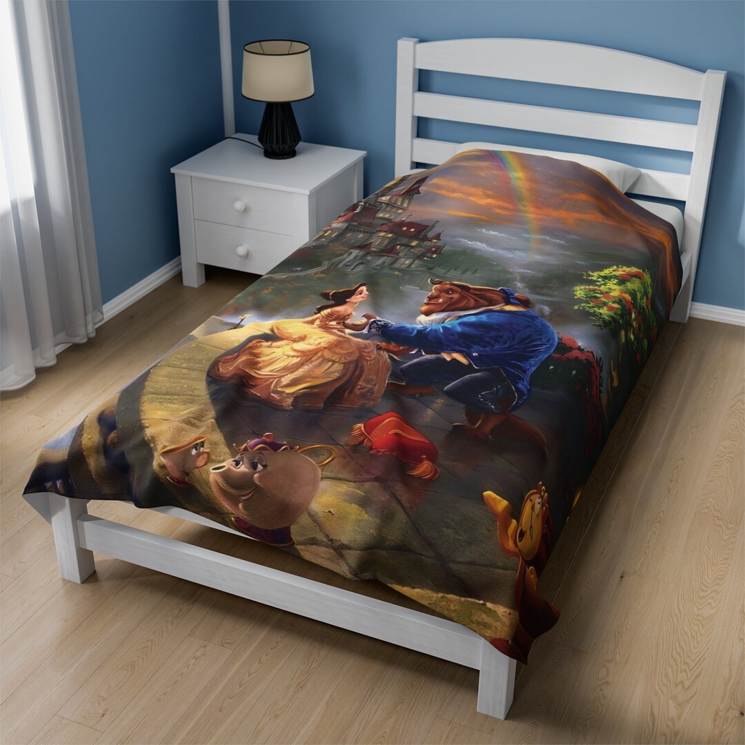 Custom Disneys Princess Inspired Blanket Cartoon Inspired Etsy