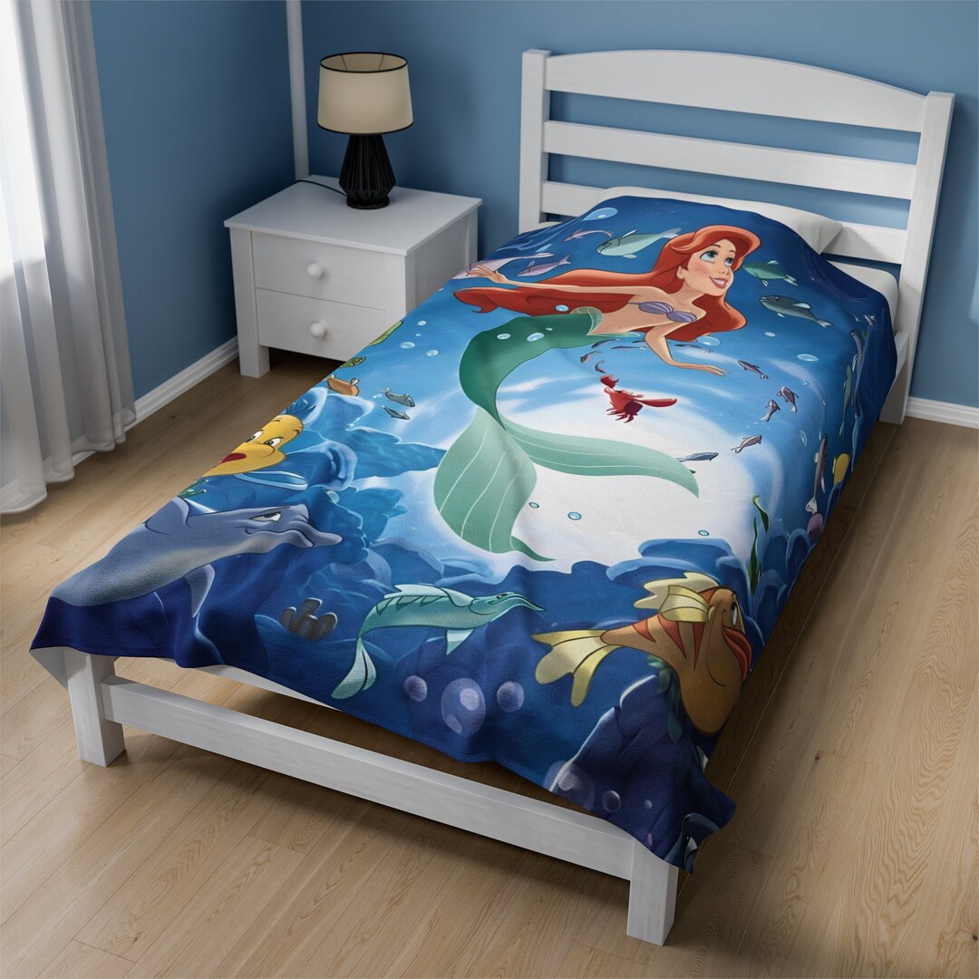 Custom Disneys Princess Inspired Blanket Cartoon Inspired Etsy