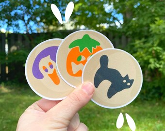 Stickers Halloween-suikerkoekjes / Spookachtige stickerstickers / Waterflessticker / Stickers herfstthema