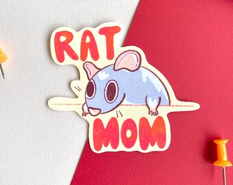 Sticker Rat Mom + Dad / Sticker Rat Lover / Diecut Sticker Rat Owner