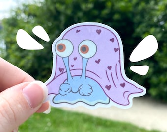 Cozy Gary the Snail Sticker / Cute Sticker / Laptop Decal / Waterproof Water Bottle Sticker / Notetbook Sticker / Diecut Sticker