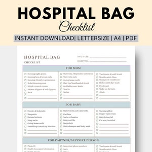 Hospital bag for delivery list top