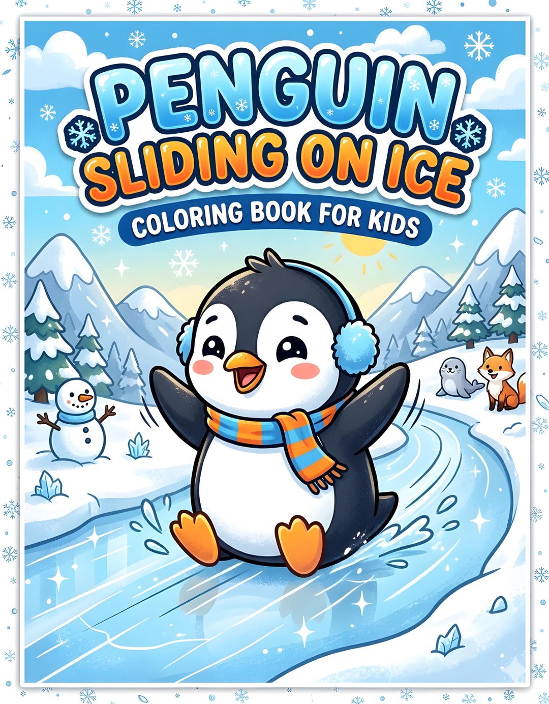 Penguin Coloring Book for Kids - Etsy