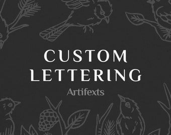 Artifexts Custom Lettering - Commercial License not included - Collaborate with a Designer