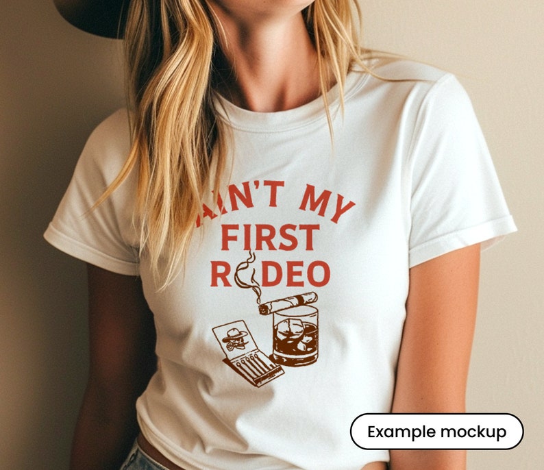 Ain't My First Rodeo SVG Glass Whiskey Retro Western Boho Bohemian ...