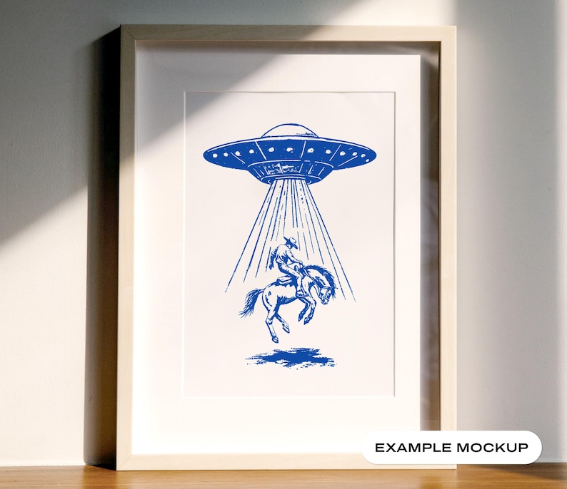 Retro Cowboy Alien UFO SVG Bundle, Western Graphic (digital Download ...