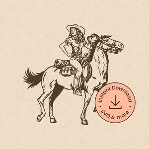 Cowgirl horse Svg, cowgirl Clipart, cowgirl rodeo Svg, vintage cowgirl svg, cowgirl horseback vector, horse, cowgirl Cricut Cut, wild west