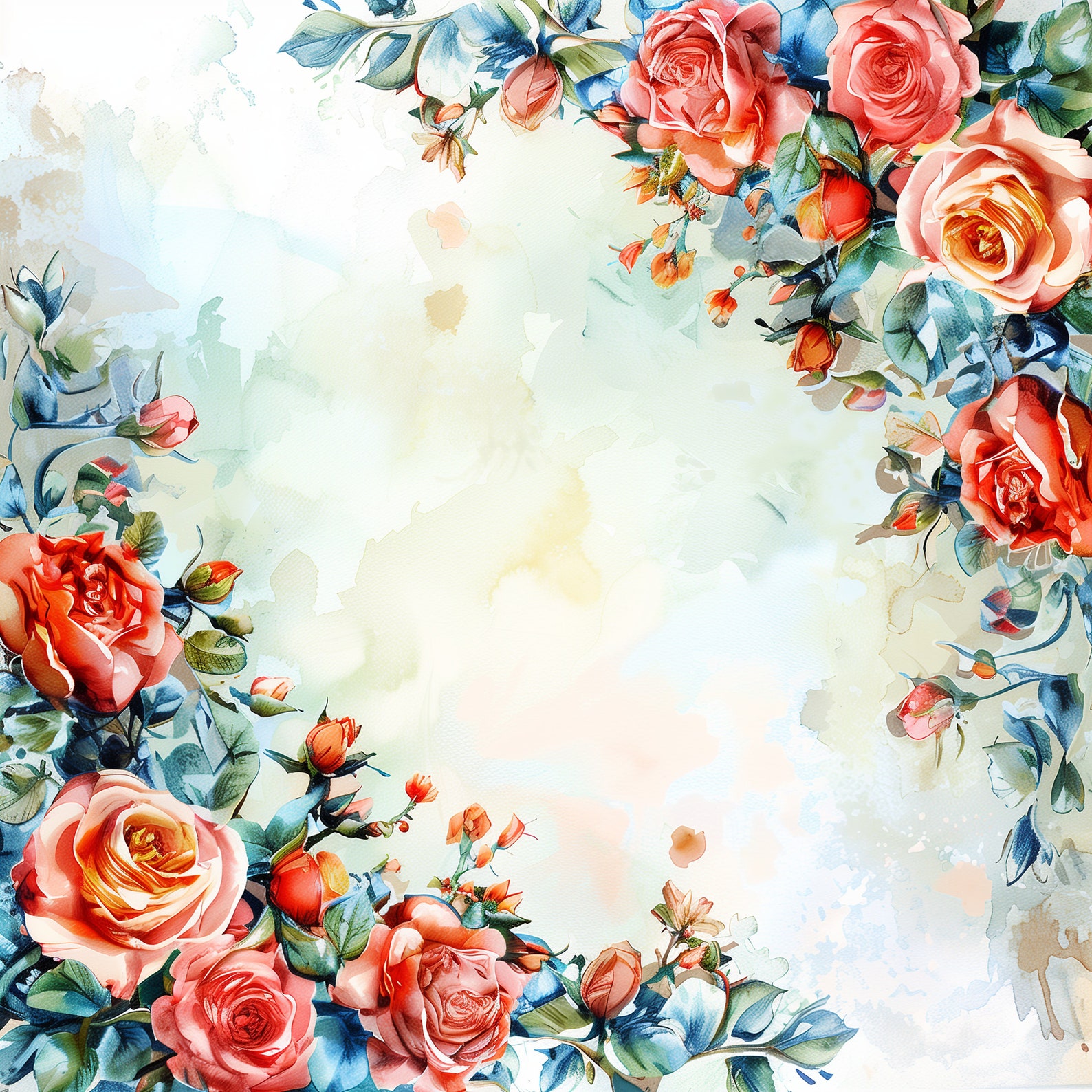 12 Rose Scrapbook Junk Journal Pages Digital Download PNG Designs ...
