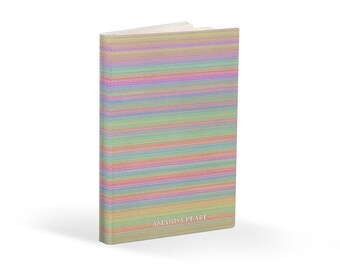 Personalized Prairie Sunrise Journal: Rainbow Pastel Notebook, Custom Diary