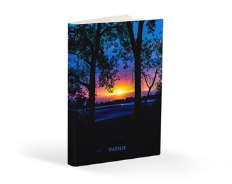 Personalized Smokey Sunset Journal: Travel, Sketchbook, Planner