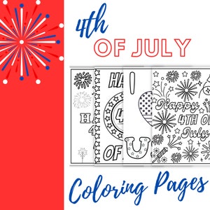 Fourth of July Coloring Pages! 50 cents!
