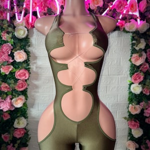 Exotic Dancewear, Romper Bodysuit, One Piece, Bottle Girl Outfit, Stripper Outfits