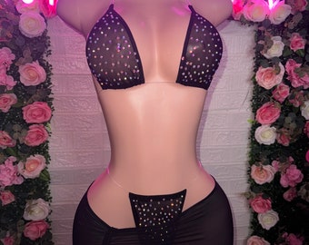 Exotic Dancewear, Stripper Outfits, Skirt Set