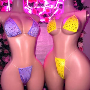 Exotic Dancewear, Rhinestone Bikini, Stripper Outfits
