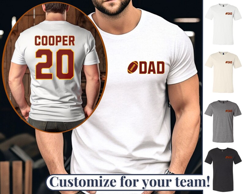 Custom Football Dad Shirt Personalized Varsity Football Team - Etsy