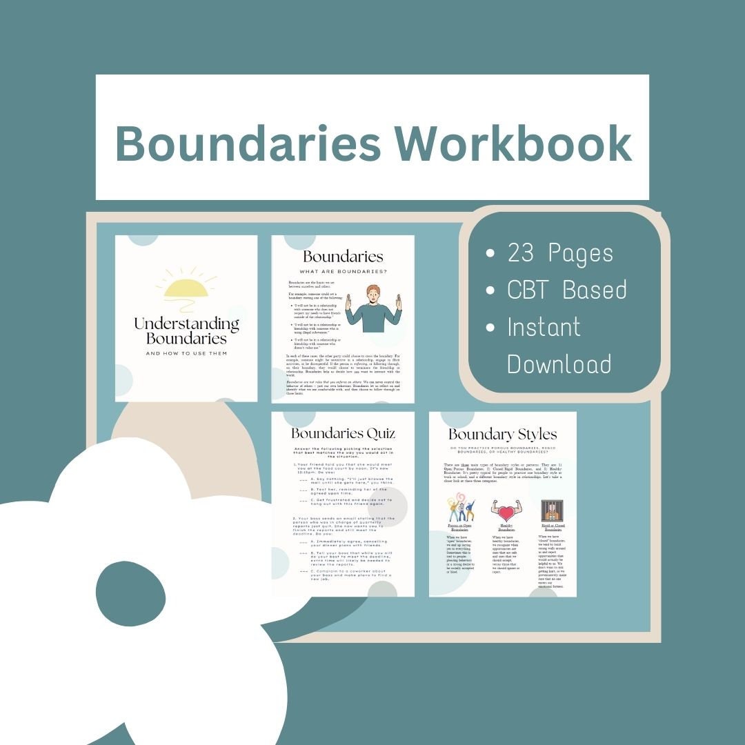 Boundaries Workbook - Etsy