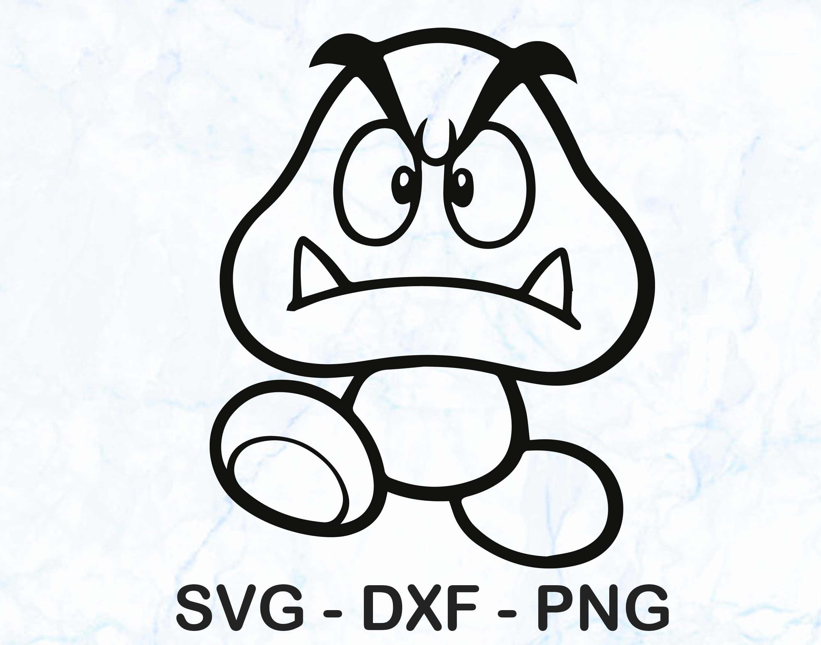 Goomba SVG Cut File PNG DXF High Quality Easy to Use Instant - Etsy Canada